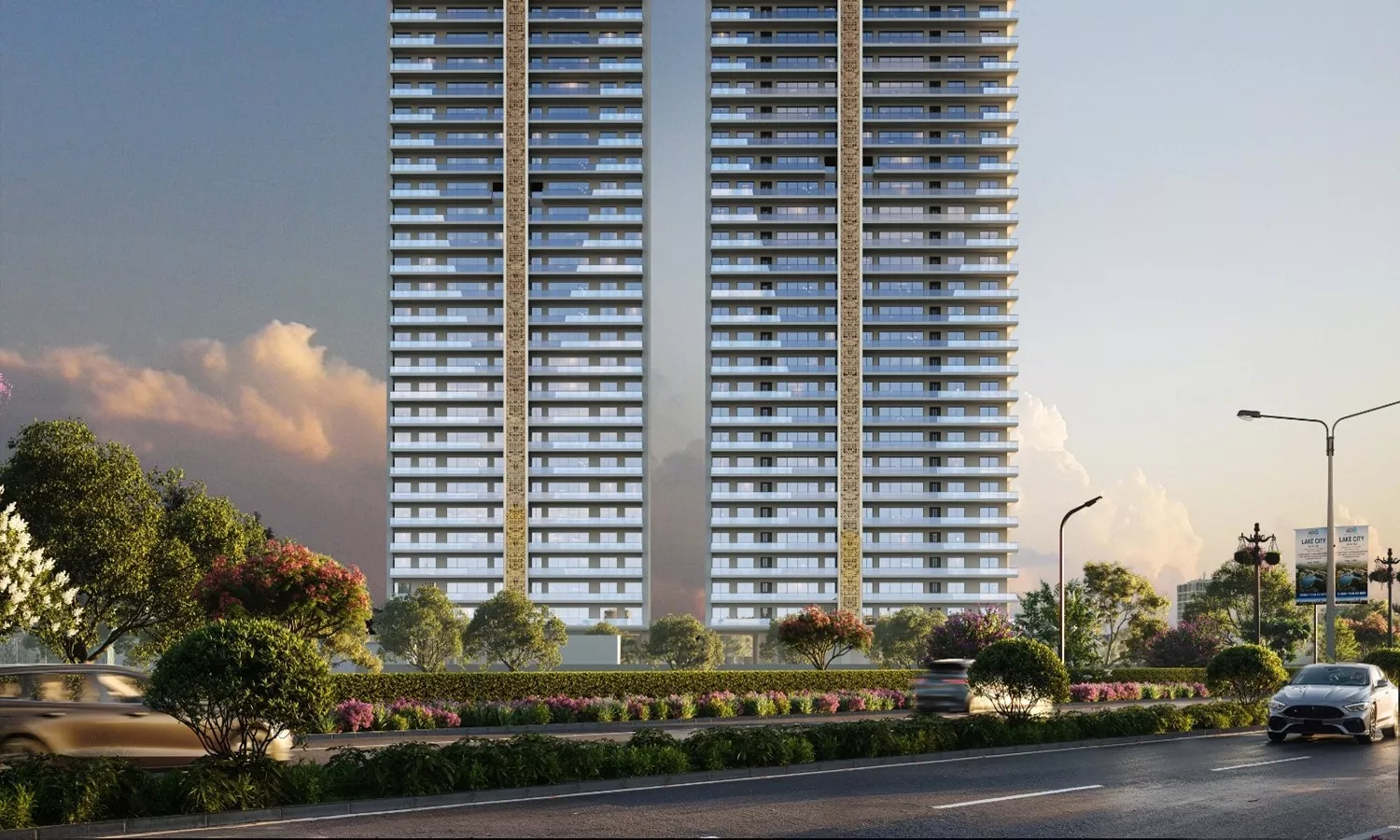 Front elevation of AIPL Riviera high-rise towers in Sector 103, Dwarka Expressway Gurgaon